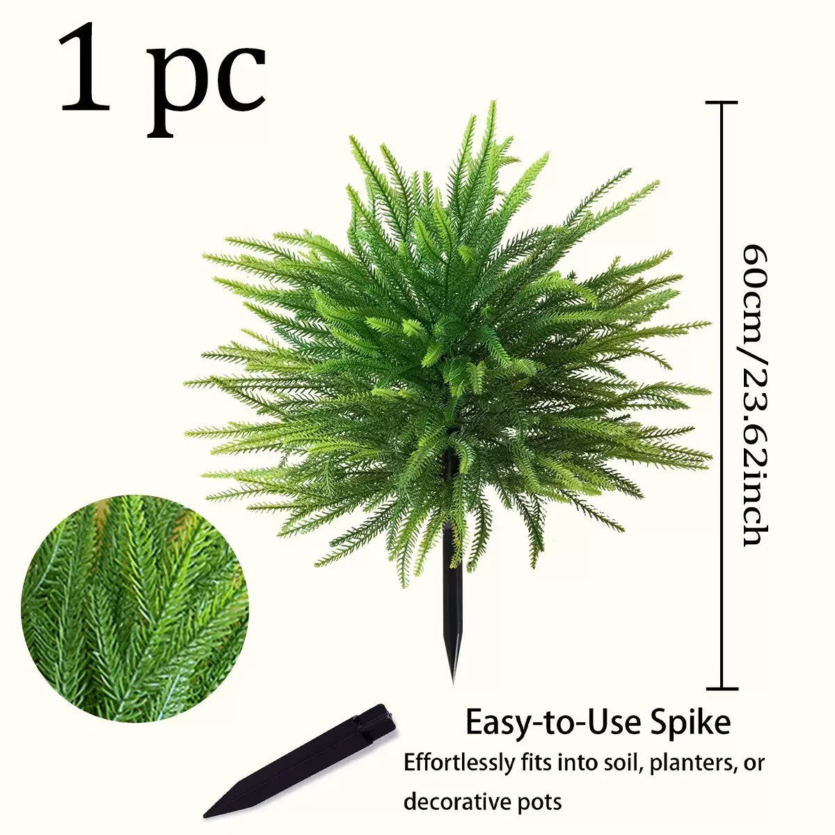 Free Shipping Big Outdoor Decor Full Whole Green Artificial Plants Salvia/Eucalyptus/Olive/Pine/Lavender With Easy Insert Ground Stake