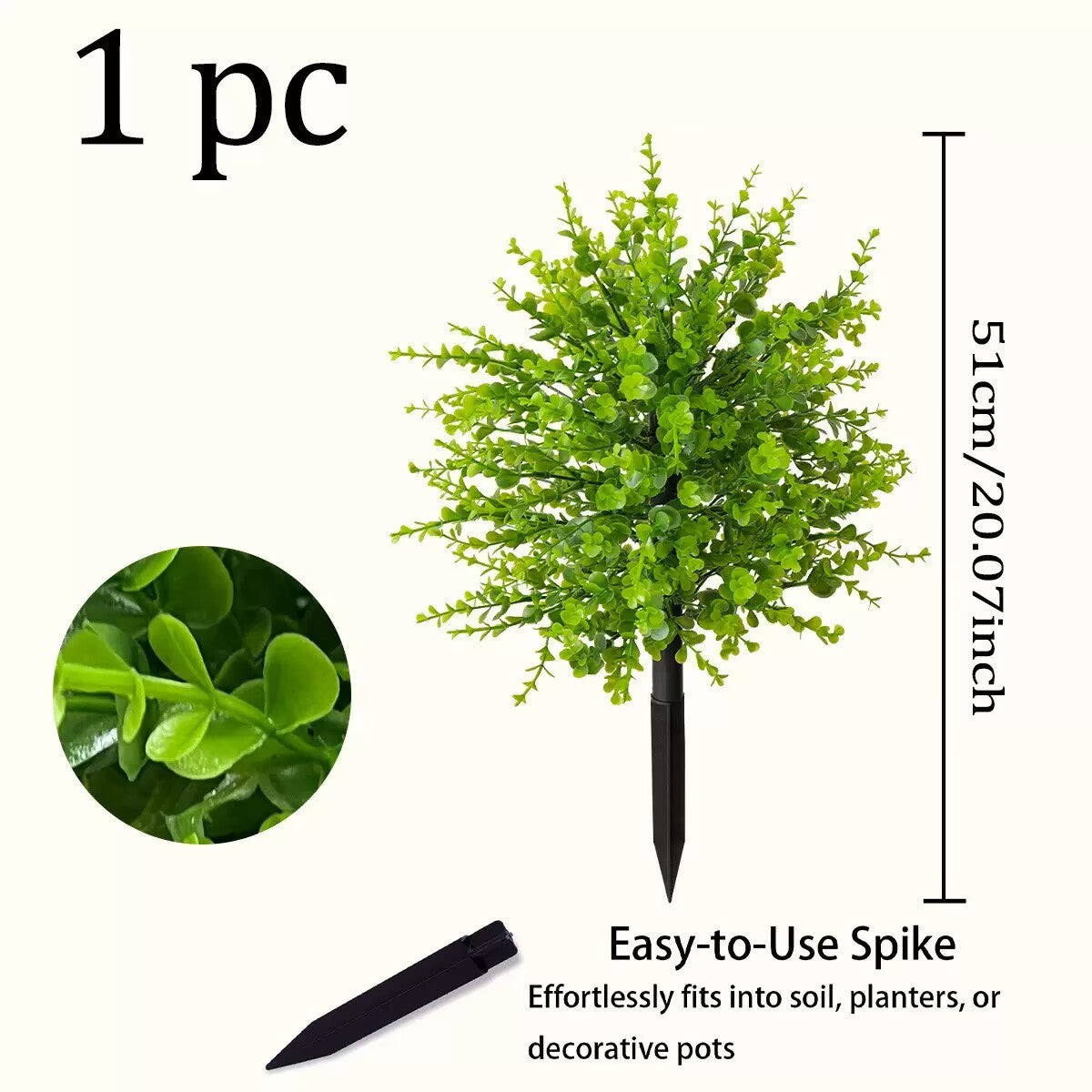 Free Shipping Big Outdoor Decor Full Whole Green Artificial Plants Salvia/Eucalyptus/Olive/Pine/Lavender With Easy Insert Ground Stake