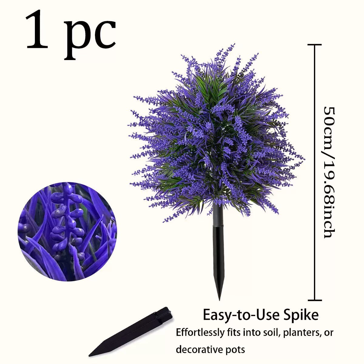 Free Shipping Big Outdoor Decor Full Whole Green Artificial Plants Salvia/Eucalyptus/Olive/Pine/Lavender With Easy Insert Ground Stake