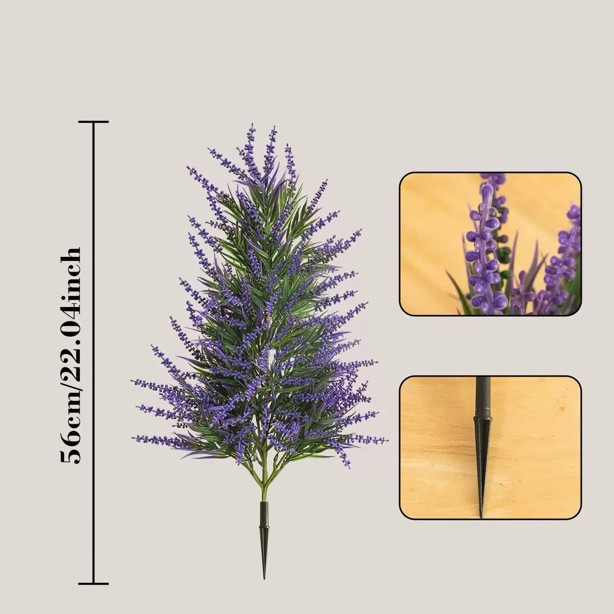 Free Shipping Big Outdoor Decor Full Whole Green Artificial Plants Salvia/Eucalyptus/Olive/Pine/Lavender With Easy Insert Ground Stake