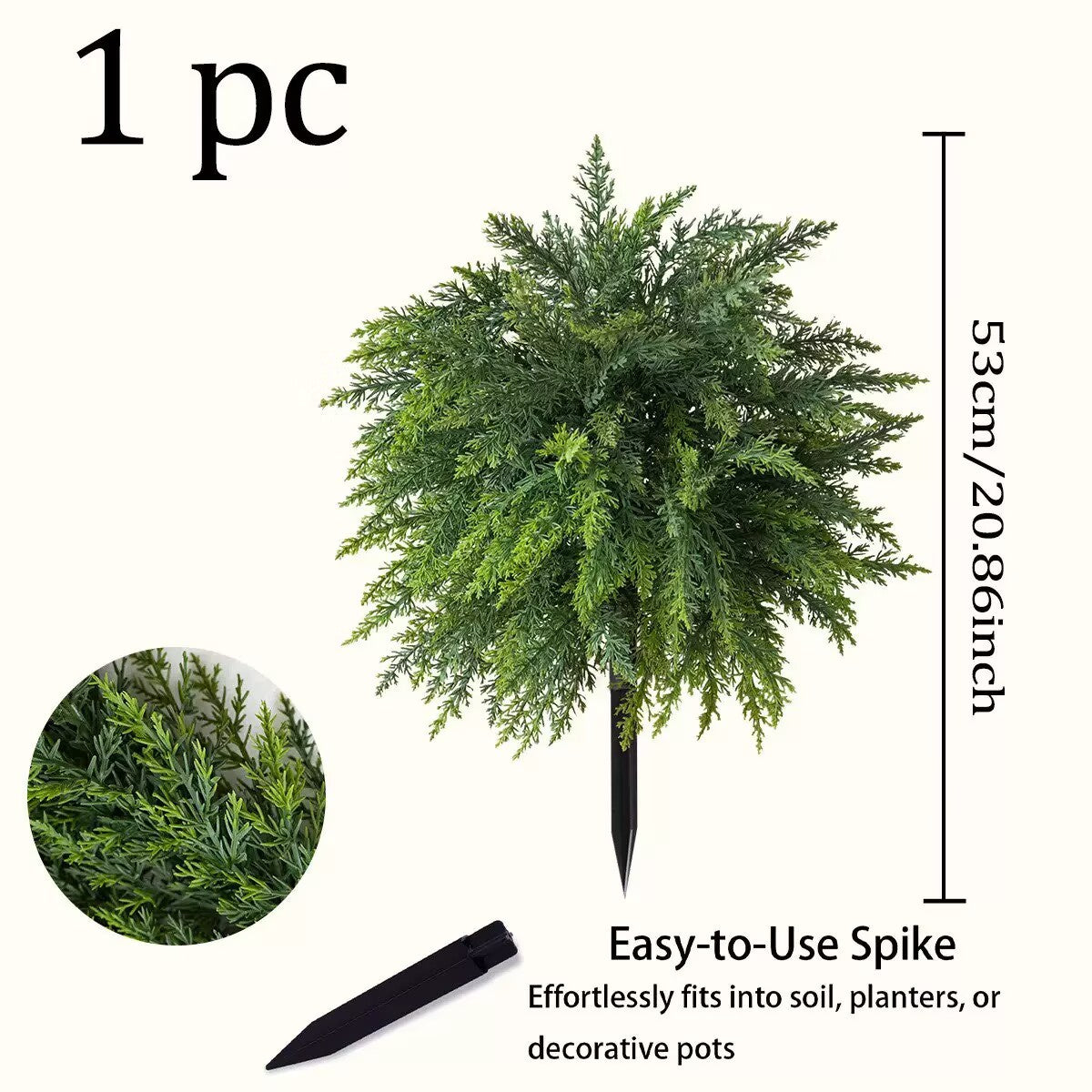 Free Shipping Big Outdoor Decor Full Whole Green Artificial Plants Salvia/Eucalyptus/Olive/Pine/Lavender With Easy Insert Ground Stake