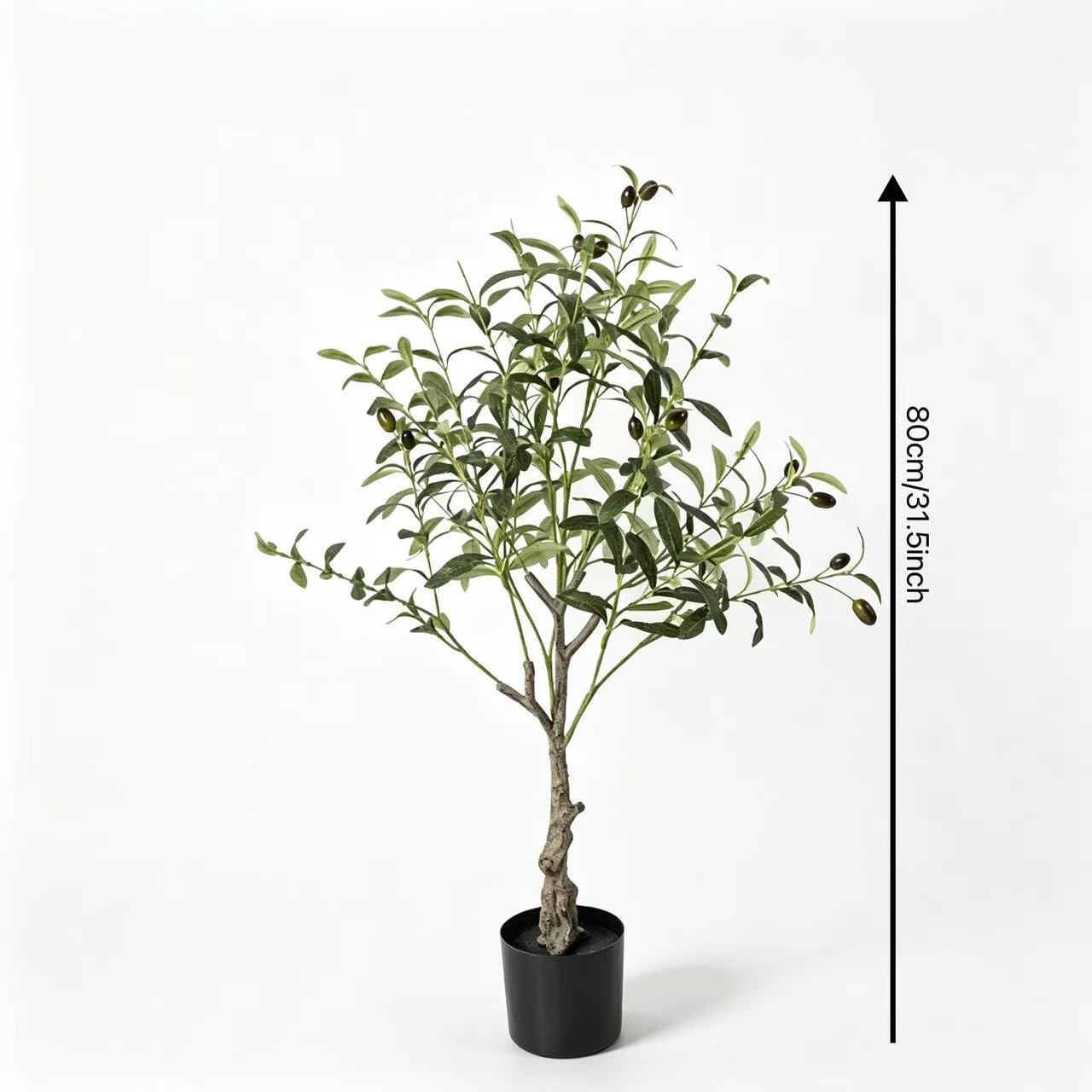 Free Shipping Tall Green Plants Without POT Home Decor Artificial Flowers Plants 60-80cm