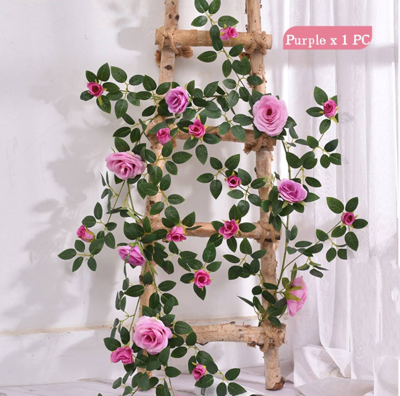 artificial silk purple rose