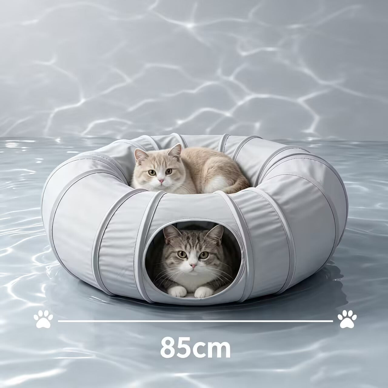 Free Shipping Summer Cooling Dia 82cm Big Cat Tunnel Bed, Multi‑Color Play Cave for Cats