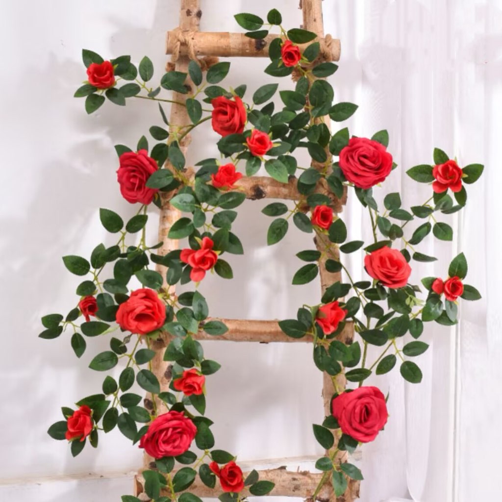 1.8 Meters Big Diameter Artificial Angel Roses 22 pcs in Branch