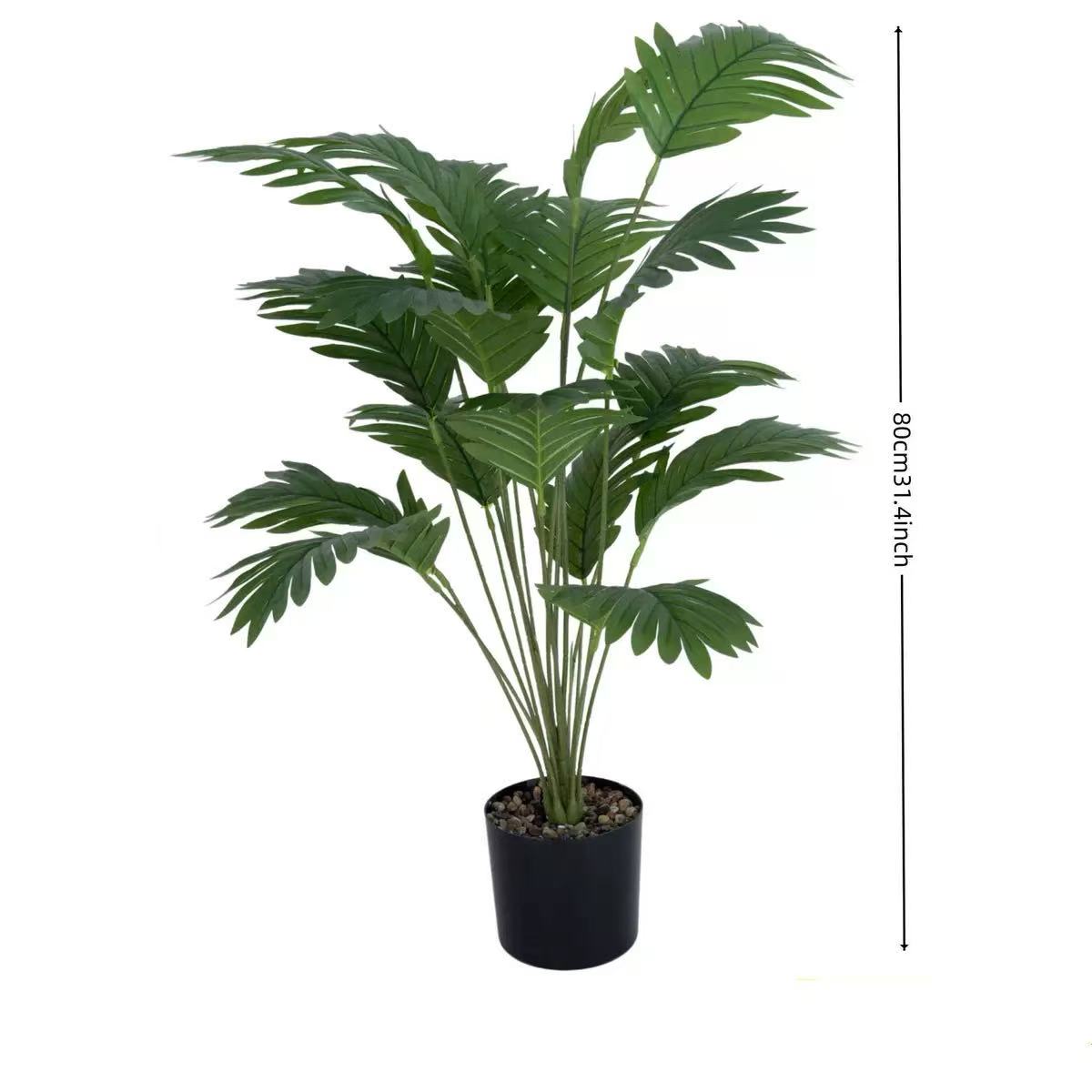 Free Shipping Tall Green Plants Without POT Home Decor Artificial Flowers Plants 60-80cm